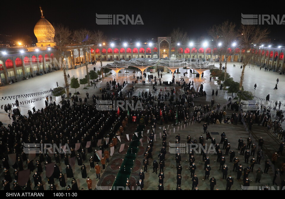 مراسم لاله گردانی شب شهادت احمد بن موسی (ع) در شیراز