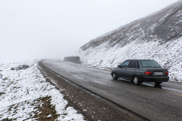 Iran : chutes de neige sur les hauts plateaux du Guilan au nord