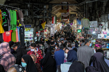 Mercado de compras de Año Nuevo en Irán
