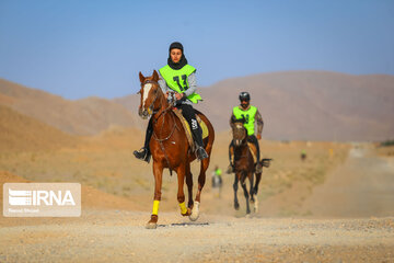 Endurance riding competition in Iran