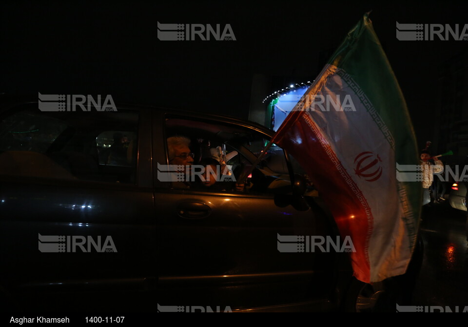 شادی مردم پس از صعود ایران به جام جهانی قطر