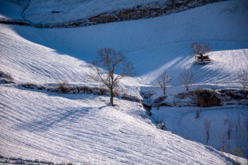 بارش برف پاییزی در گلستان