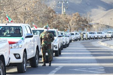 راهپیمایی موتوری 22 بهمن در مهاباد