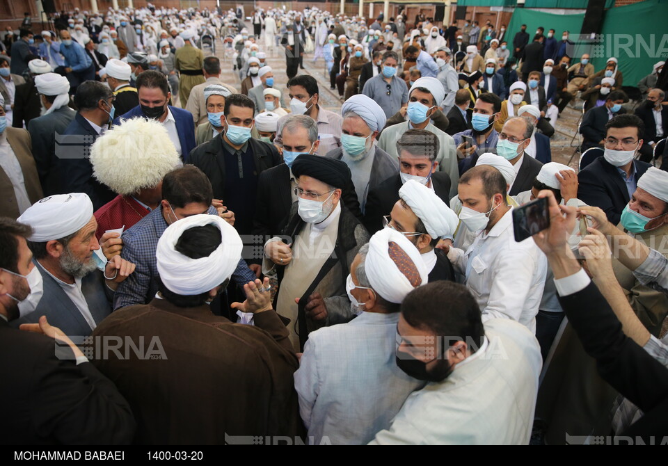 دیدار علمای اهل سنت و نمایندگان ادوار مجلس با سید ابراهیم رییسی