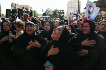 تشییع پیکر شهید «حمزه جهاندیده»