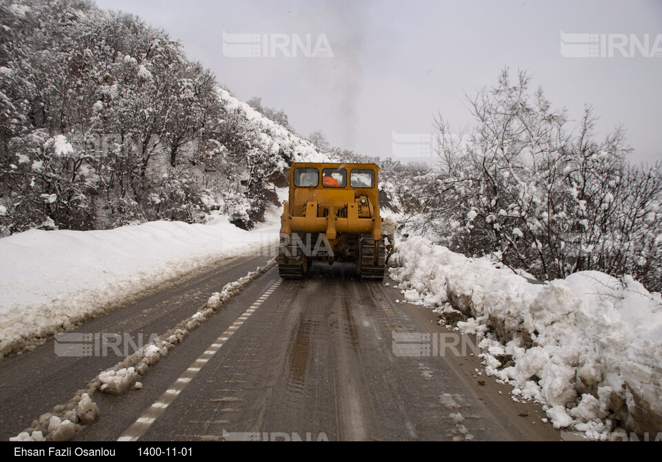 بارش برف سنگین در ارتفاعات ساری