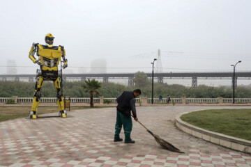 Brouillard et brume ce matin à Ahvaz dans le sud de l’Iran