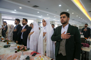 Cérémonie de mariage étudiant à l’Université militaire Imam Hossein (béni soit-il)