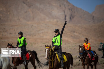 Endurance riding competition in Iran