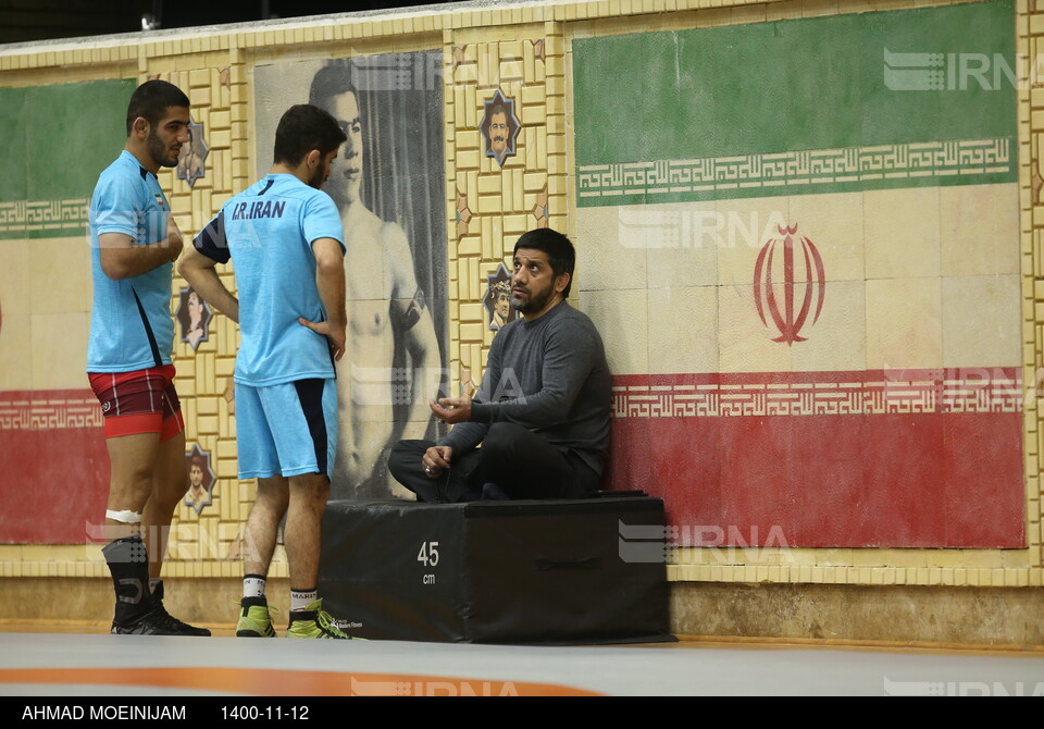 تمرین تیم ملی کشتی آزاد ایران