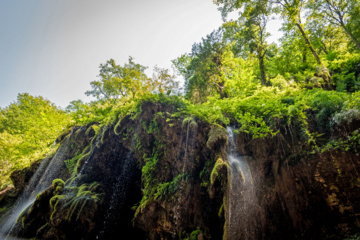 Behesht Baran Waterfall in Iran