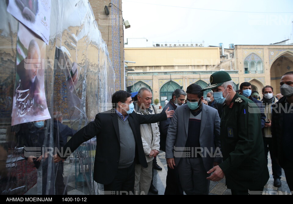 مراسم دومین سالگرد شهادت سردار سلیمانی در مسجد جامع بازار تهران