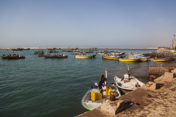 Le port de pêche de Kong au sud de l'Iran