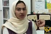 دانش آموز خراسان رضوی برنده جایزه نوبل ایرانی: خود باوری و پشتکار رمز موفقیت است+فیلم