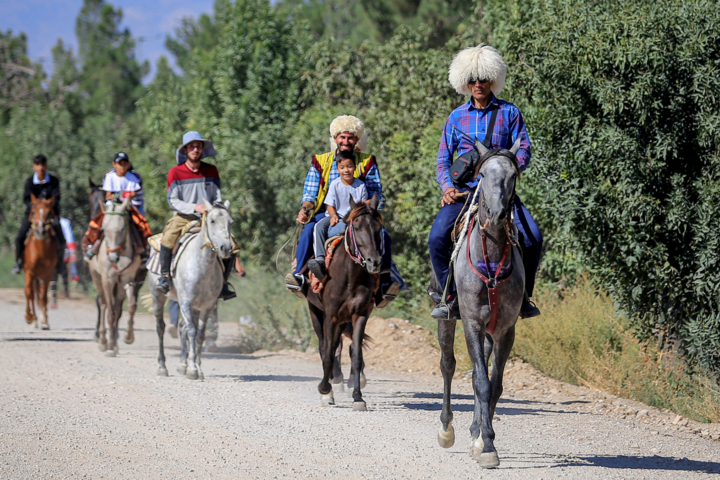 کاروان سوارکاران بجنورد در راه مشهد الرضا (ع)