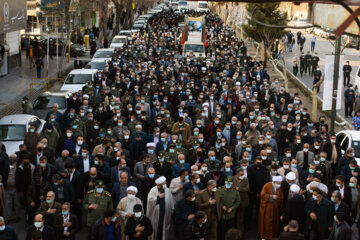 تشییع پیکر سردار «مهدوی نژاد» در سمنان