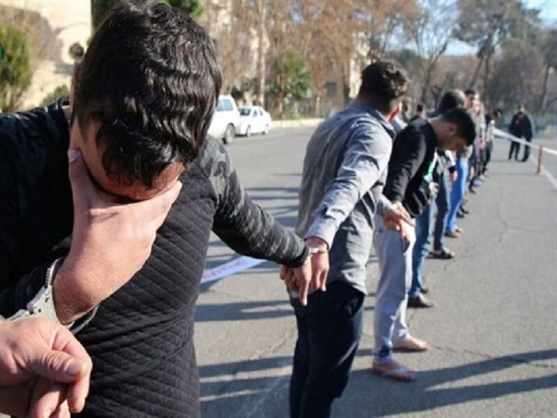 عاملان شرارت در خیابان شهدای صفری شهر اراک دستگیر شدند