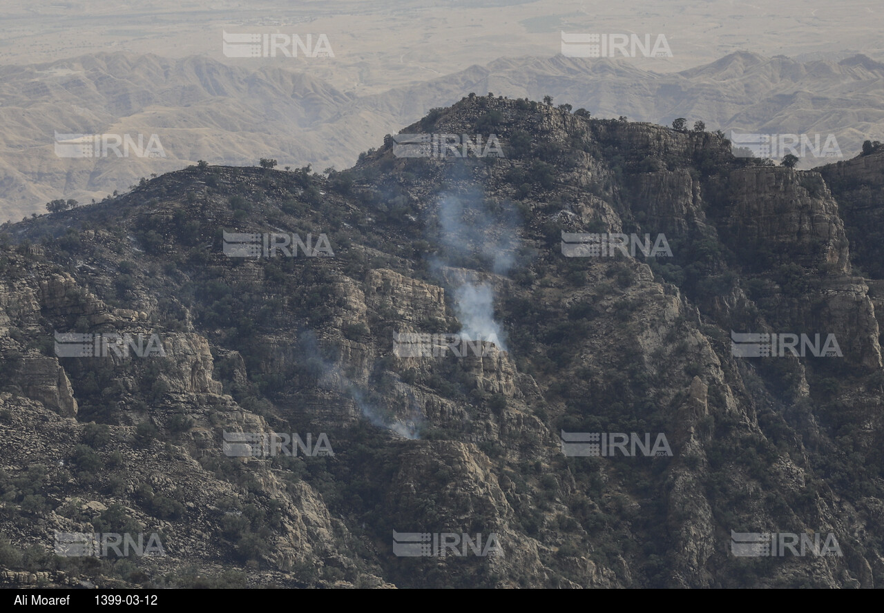 مهار آتش در منطقه حفاظت شده و گردشگری خاییز بهبهان