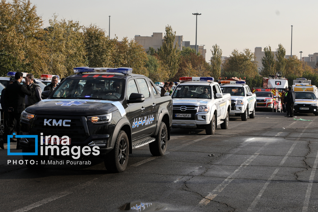 مانور طرح زمستانی پلیس راهور تهران بزرگ و شهرداری تهران