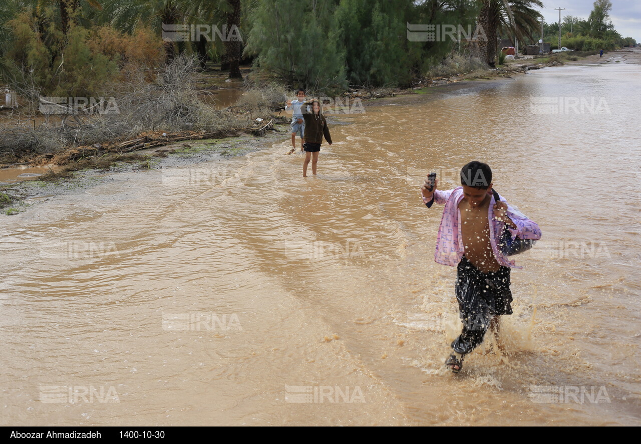 سیلاب در جنوب کرمان