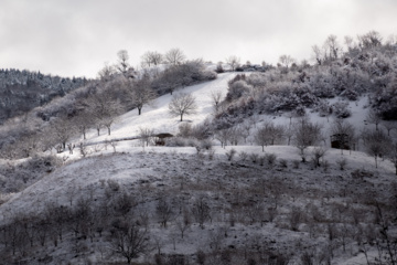 Hiver 2025: nature enneigée des hauteurs de la province de Golestan au nord de l'Iran