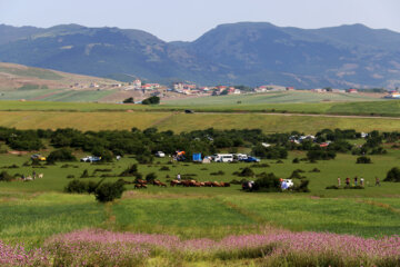 طبیعت بهاری تفرجگاه فندقلو نمین در استان اردبیل