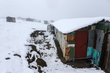 Iran : chutes de neige sur les hauts plateaux du Guilan au nord