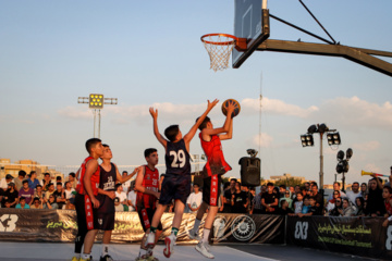 Street football and basketball competitions held in Tabriz