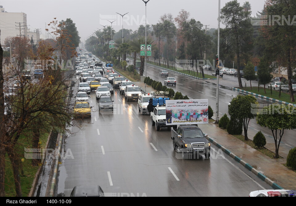 استقبال از پیکر شهیدان در شیراز