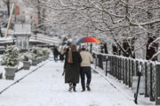 Schneefall in Hamedan