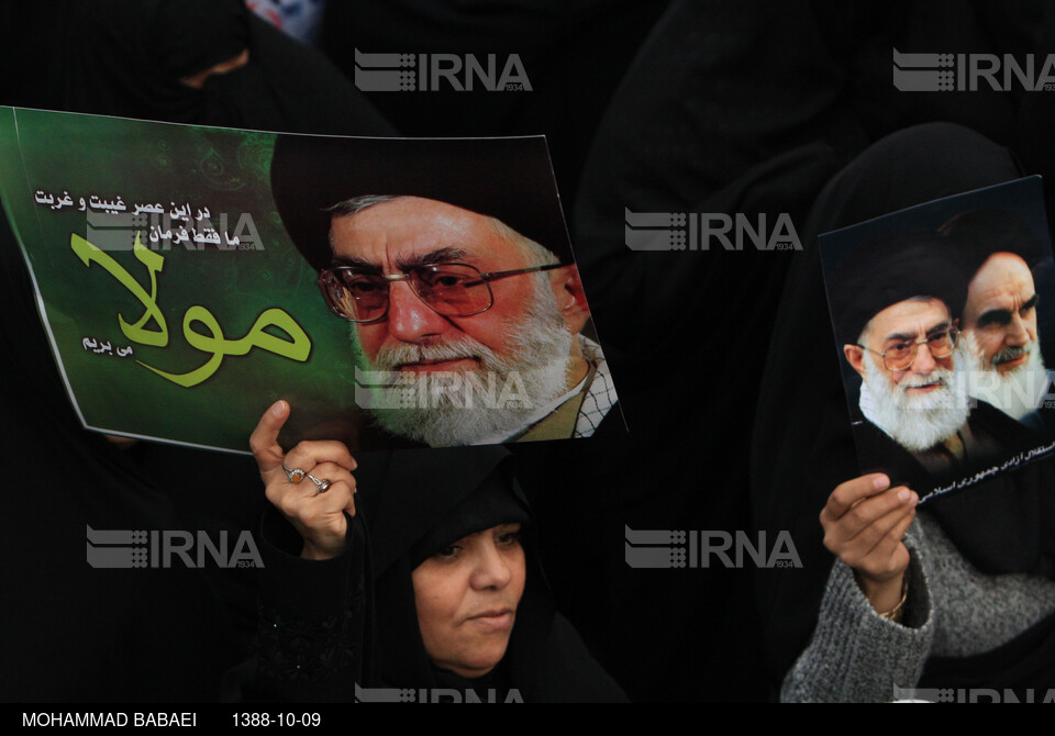 راهپیمایی مردم تهران در اعتراض به هتک حرمت روز عاشورا