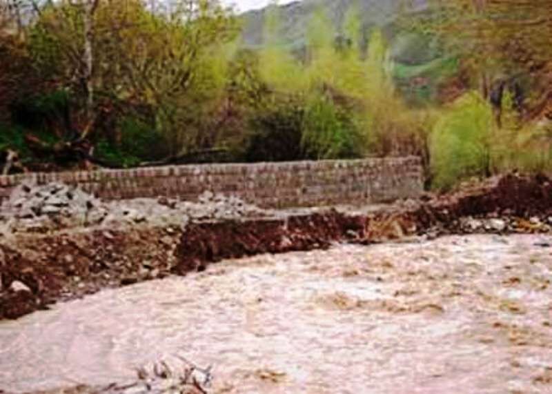 جاری شدن سیلاب در روستای گرمابسرد دماوند خساراتی نداشت