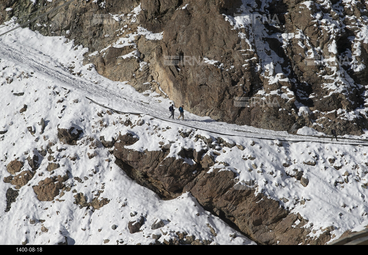 آماده سازی پیست اسکی مجموعه توچال