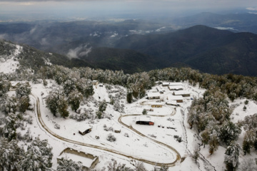 Nieve otoñal en Mazandarán