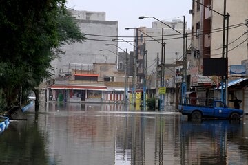 آبگرفتگی معابر سربندر