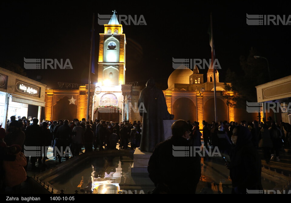 مراسم میلاد حضرت مسیح (ع) در کلیسای وانک و محله جلفای اصفهان