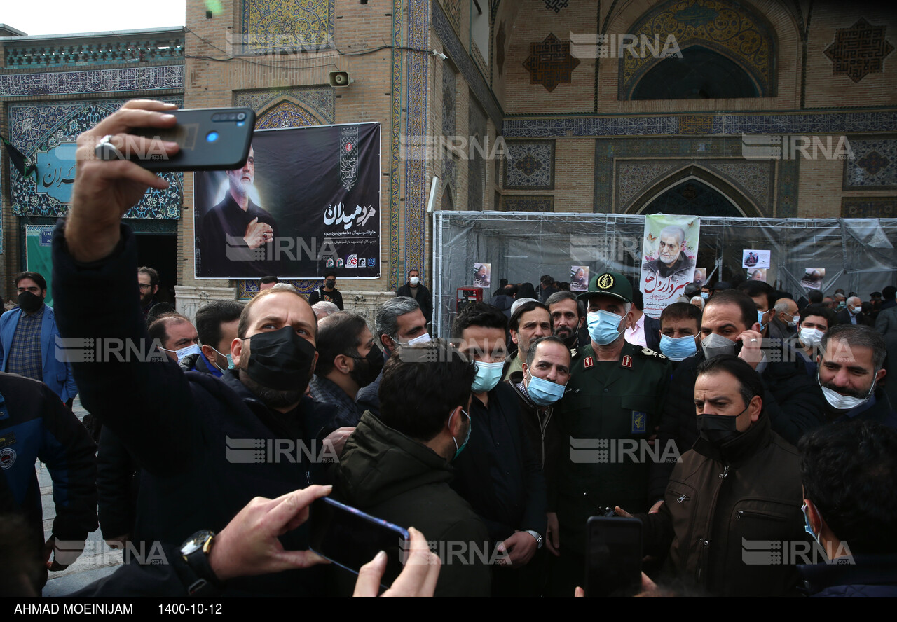 مراسم دومین سالگرد شهادت سردار سلیمانی در مسجد جامع بازار تهران