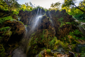 Behesht Baran Waterfall in Iran