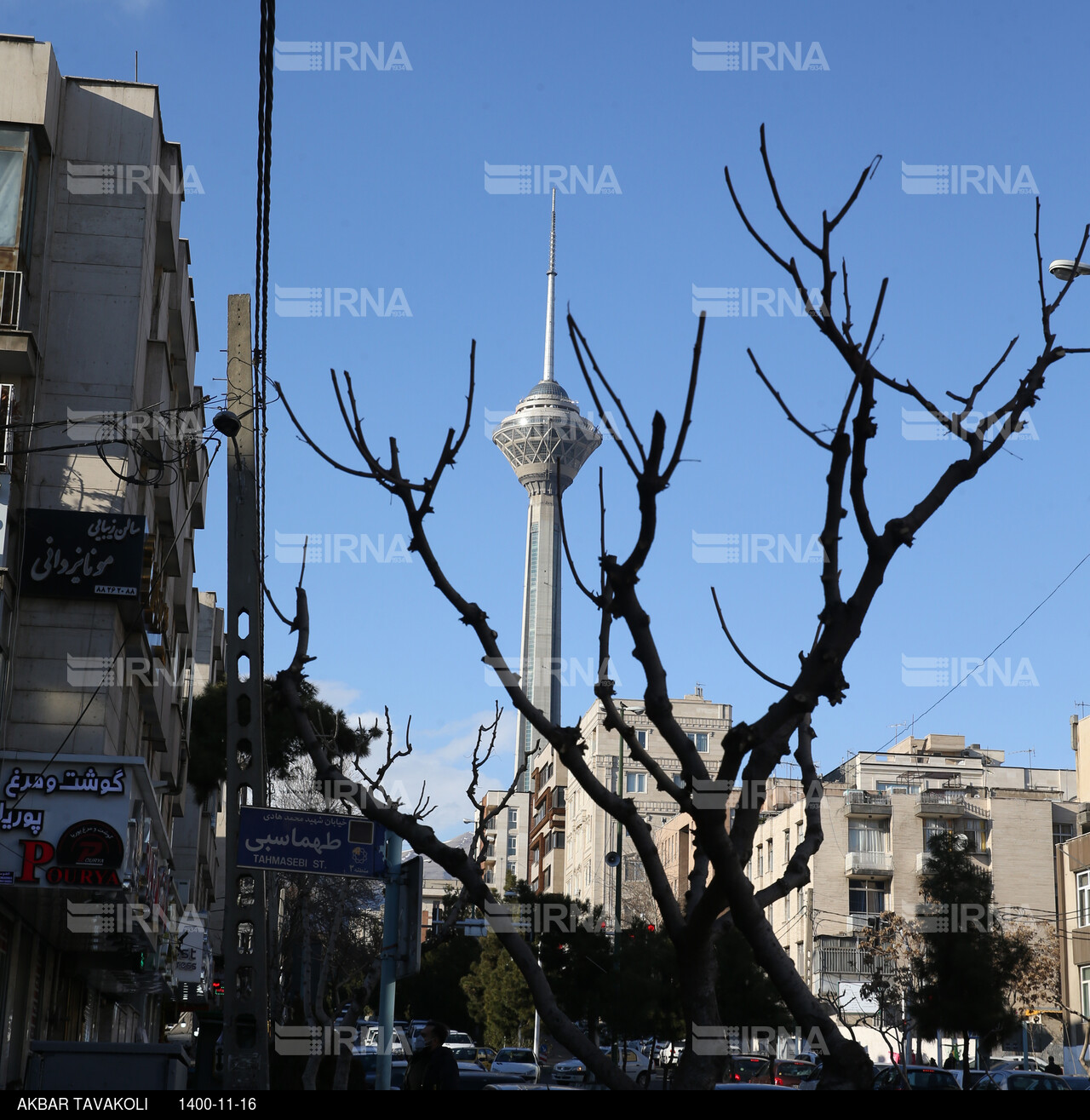 برج میلاد در هوای پاک تهران