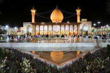 جشن شب نیمه شعبان در حرم احمد بن موسی شاهچراغ(ع)