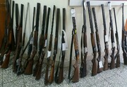 کشف ۵۷ سلاح شکاری غیرمجاز در دزفول