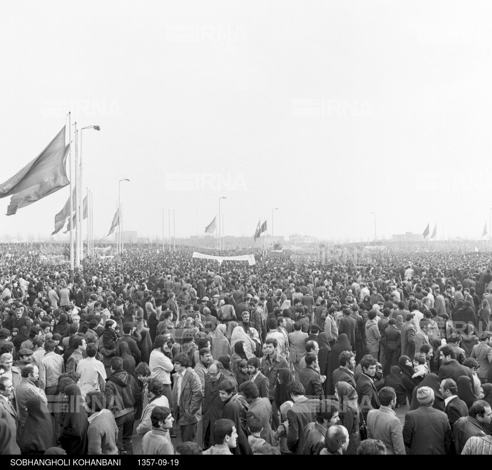 راهپیمایی مردم تهران در روز تاسوعا سال 1357