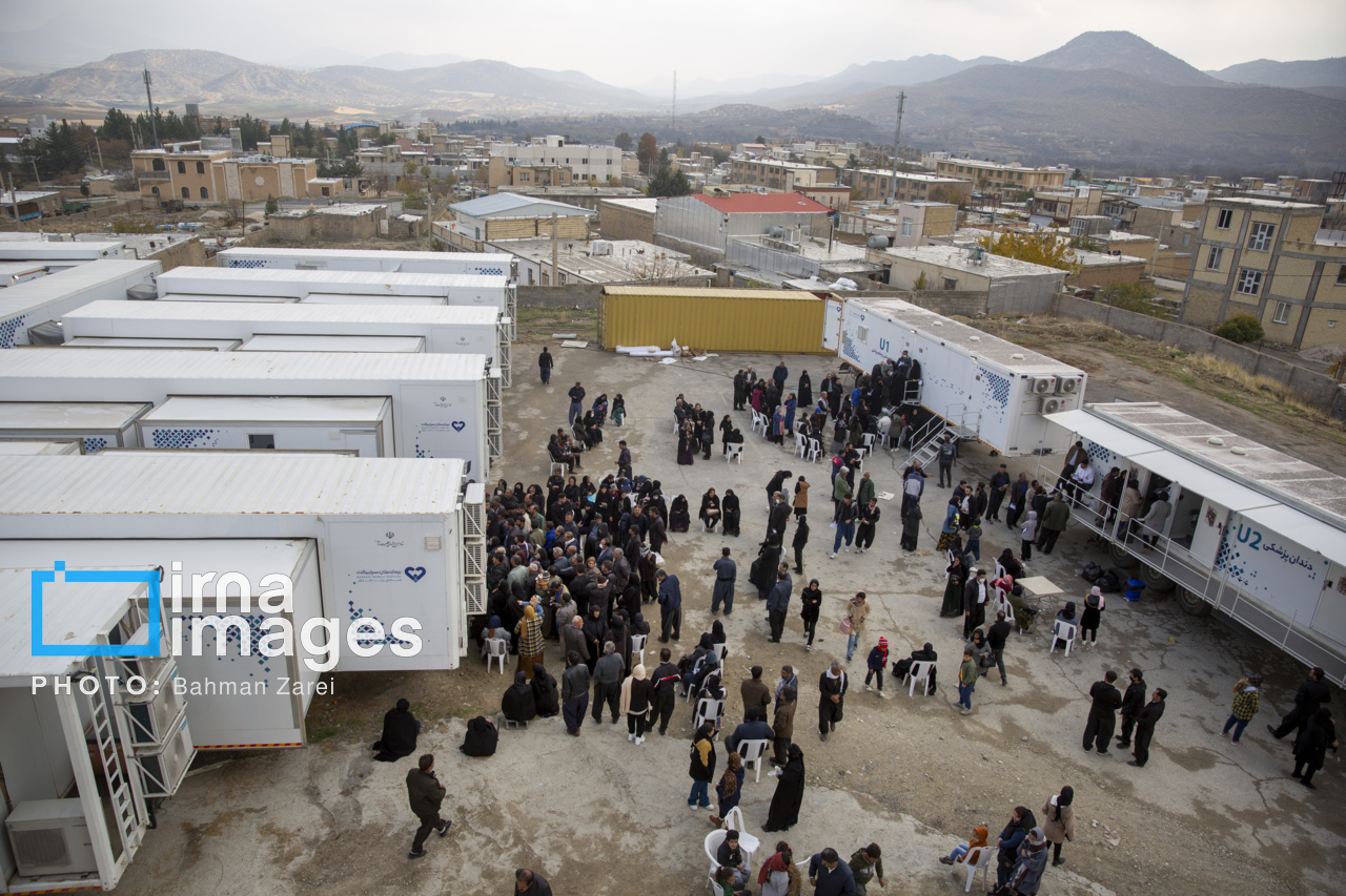 بیمارستان سیار برکت در دالاهو کرمانشاه