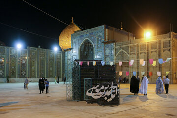 جشن شب نیمه شعبان در حرم احمد بن موسی شاهچراغ(ع)