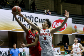 U-18 basketball match between Iran and Turkiye