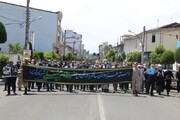 عزاداری خیابانی سالروز ارتحال امام (ره) در آستارا برگزار شد