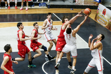 U-18 basketball match between Iran and Turkiye