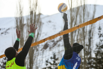 Tournoi national de volley-ball sur neige à Dizin