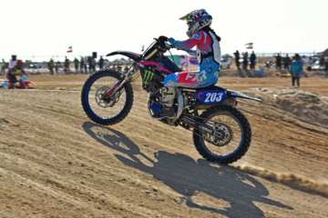 Iran : 5e manche du championnat de motocross féminin