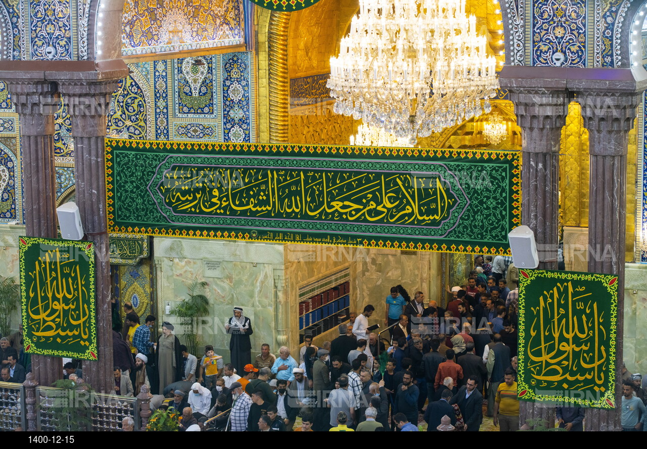 حرم حضرت اباعبدالله الحسین(ع) در شب میلاد